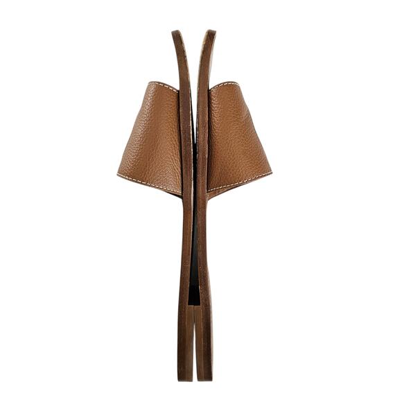 Louis Vuitton LV Lock It Flat Mule Sandal Size 41 US 11 Camel Brown Leather - Picture 6 of 12